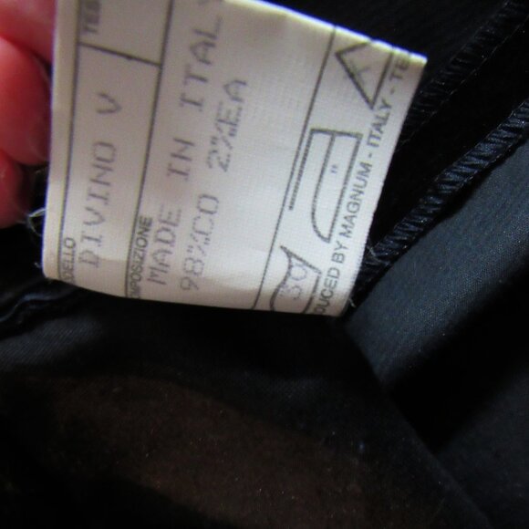 AMINA RUBINACCI Napoli Women's Pants Velour Cotton Black ,IT 44, made in Italy - Picture 3 of 7